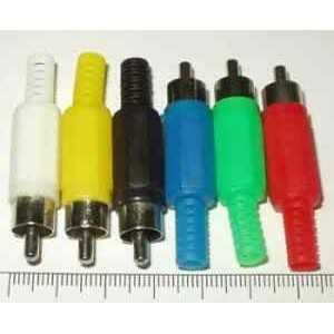 штекер RCA пласт.желтый 