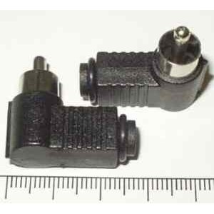 штекер RCA RPC-1R-B (угол) 