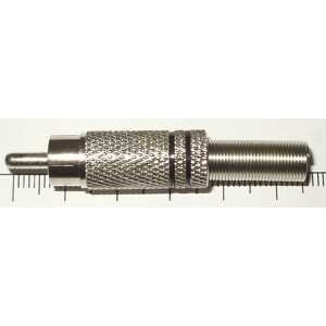 штекер RCA металл черный 