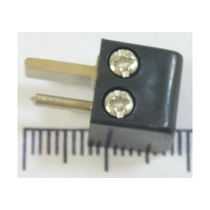 штекер. на колонки L - черный 